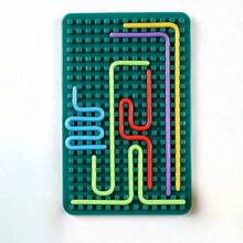 Sensory Activity Board: Adult Double-Sided Silicone | Quiet And Clean, Relieves Anxiety, ADHD And Autism Symptoms | Comes With 8 Ropes | Suitable For Teens 14+, Breathable Silicone Toy, Creative Toy, Stress Relief Tool - Multicolor - View 5