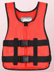 1pc Adult Life Jacket, High Buoyancy, Adjustable Shoulder Straps, Breathable Quick-Dry, Neoprene Outer Material, Thickened Anti-Collision, Suitable For Swimming, Diving, Motorboat And Fishing, Beach Essential, Swimming Pool Float - Black - View 15