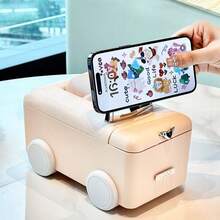 Minimalist Multi-Functional Storage Decor Tissue Box, Creative Small Car Cute Tissue Holder, Unique Car-Shaped Style, Suitable For Living Room, Bathroom - Multicolor - View 4