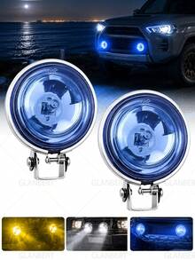 GLANBERT 3 Inch Halogen Round Fog Light, Electroplated Small Sun Light, Work Light - Halogen Lamp - View 12