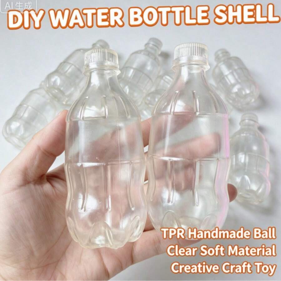 1pc New TPR Mineral Water Bottle Empty Ball Skin Beverage Empty Ball Skin DIY Handmade Squeeze Stress Relief Toy
