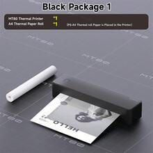 ORICO New Upgraded MT80 Portable Thermal Printer, Inkless Thermal Printer, A4 Thermal Printer, Includes: 1 Roll A4 Thermal Paper/200 Sheets Thermal Folding Paper, Built-In Adjustable Paper Tray/Slot, Can Print Various Documents - Multicolor - View 16