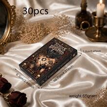 Echoes Of The Departed 30張哥德式骷髏塔羅占卜神諭卡 - 紅木色 - 查看 12