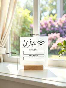 1 個櫸木底座 WiFi 密碼告示牌，壓克力牆面裝飾牌，附可擦拭標記筆，裝飾吊飾，店鋪告示牌，咖啡店告示牌，餐廳告示牌，居家裝飾，房間裝飾，牆面裝飾禮物，生日紀念品，畢業紀念品 - 底座款 - 查看 15