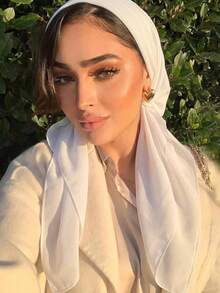 1pc Solid Color 90*90cm Square Scarf, Women's Breathable Outdoor Headwrap, Daily Wear Spring/Summer Women's Scarf Headwrap, Clothing Accessory, Birthday Gift - Multicolor - View 19