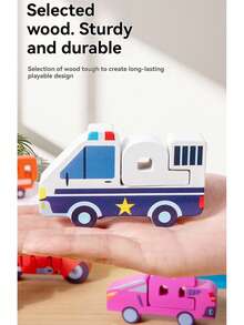 Mainan Favorit Bayi! 26 Balok Kayu Alfabet dengan Transportasi, Hewan, Dinosaurus, dan Kata-kata Bahasa Inggris, Mainan Edukasi Pembelajaran Dini untuk Balita - MultiWarna - View 11