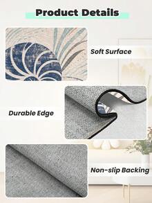 1pc Carpet, Suitable For Living Room, Bedroom, Soft And Skin-Friendly Plush, Multiple Sizes Available, Fluffy And Comfortable, Washable - Multicolor - View 6