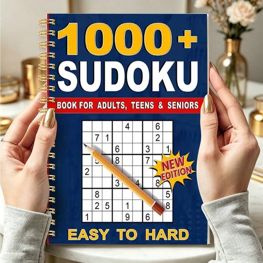 1PC,21x14cm, Game Book, Easy Puzzle Solving, Casual Puzzle Solving, Daily Leisure And Relaxation, Holiday Entertainment, The Perfect Choice For Travel And Leisure Time, A Great Gift (Pen Not Included) - Single Piece - View 1