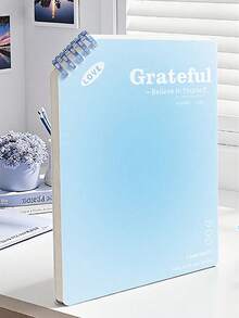 1 cuốn sổ lò xo B5 màu gradient, 60 tờ giấy dày, phù hợp cho trường học, đại học, văn phòng, viết lách và ghi chép tại nhà - nhiều màu - Xem 3
