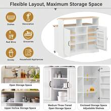 Mobile Storage Islands - White - View 4