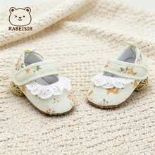 Spring/Autumn Infant Girl Pre-Walker Shoes, Princess Shoes With Lace Design, Soft And Comfortable, 0-18 Months, Indoor Wear - Coral Orange - View 8