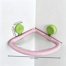 1PC Dopamine Wall-Mounted No-Drill Suction Cup Triangular Storage Rack, Bathroom Shelf, Suitable For Bathroom - Multicolor - View 6