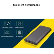 2TB USB 3.0 Portable External Hard Drive High-Speed Data Transfer, Durable & Stable, Ideal For Laptops, Desktops, And PCs, Compatible With Windows 7-11/IOS Systems, PC Backup Storage|Sleek Black Design|Sleek Storage Design - View 4