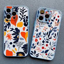 Abstract Plants Flower Phone Case For IPhone 16 Pro Max Plus Case For IPhone 13 15 11 Pro Max Mini 12 14 Pro Max XR XS X Covers - 粉紅色 CHH 5 - 查看 5