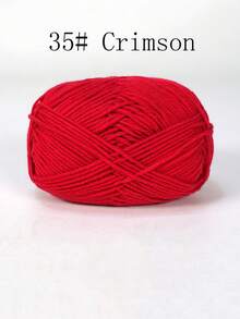 4-Ply Milk Cotton Yarn For Crocheted Blanket, Clothes, Handbag, Slippers, Various Color Combinations, 50g Per Piece, Autumn And Winter Crocheted Scarves, Hats, Sweaters, Etc. DIY Gifts, Suitable For Beginners - Multicolor - View 23