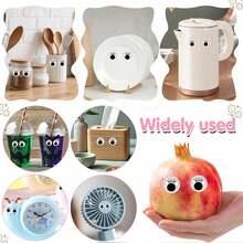 Self-Adhesive Black Googly Eyes With Eyelashes, Plastic Sticky Craft Eye Accessories, Suitable For Scrapbooking, Tissue Paper And Various DIY Creative Projects - 210件 - 查看 3