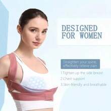 Scientifically Designed Hunchback Corrector With Invisible Posture Strap For Women, Back Straightener And Hunchback Prevention - 1-piece Set - View 6