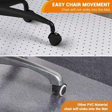 BouPower 45x53 Inches/36x48 Inches 2.2mm Heavy Duty Hard Chair Mat For Carpet, Clear Studded Protector - Convex With Nails 36*48 (inches) - View 3