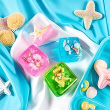 1pc Ocean Style Squishy Block Toys, Squishy Toys, Summer Multi-Item Party Favor Bags - Creative Ocean Style Squishy Toys, Suitable For Christmas/Halloween Party Gifts, Fun Classroom Reward Supplies, Random Styles - Multicolor - View 3