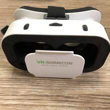 適用於 iPhone 或 Android 的 VR 頭戴式裝置，虛擬實境 VR 3D 鏡片頭盔，相容 4.7-6.5 吋智慧型手機，適合手機遊戲與電影，通用可調節輕量 VR 眼鏡（無電路板） - 查看 9