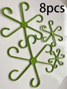 4/8pcs Plant Support Clips, Plant Support Fasteners, Sturdy Stem Clips For Climbing Plants - Or Indoor Climbing Plants, Plant Support - Multicolor - View 17