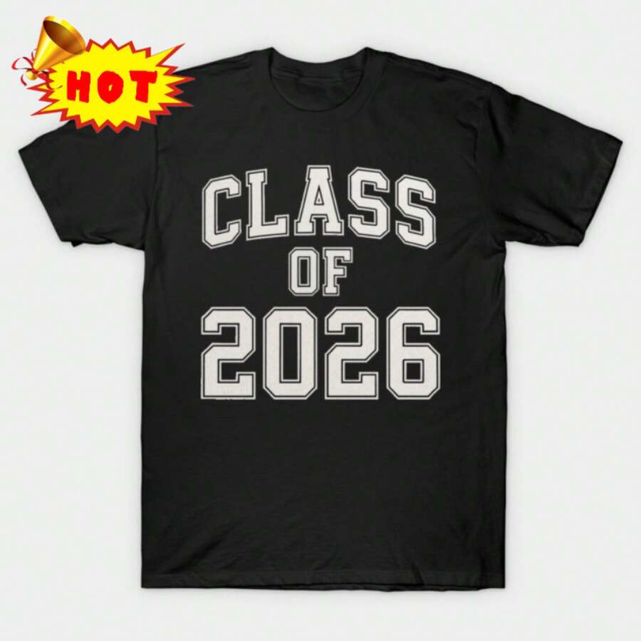 Stretchy Comfortable Women's T-Shirt Classof2026 Tshirt _... Concert Outfits Back To School Summer Outfit - 黑色 - 查看 1