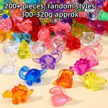 1 Set/300+/200/100/50pcs Mini Dinosaur Models, Colorful Resin Dinosaur Figurines, Bulk Party Favors, Desk And Vase Decor, Pool And Birthday Party Supplies, Fairy Garden Decorations - Multicolor - View 9