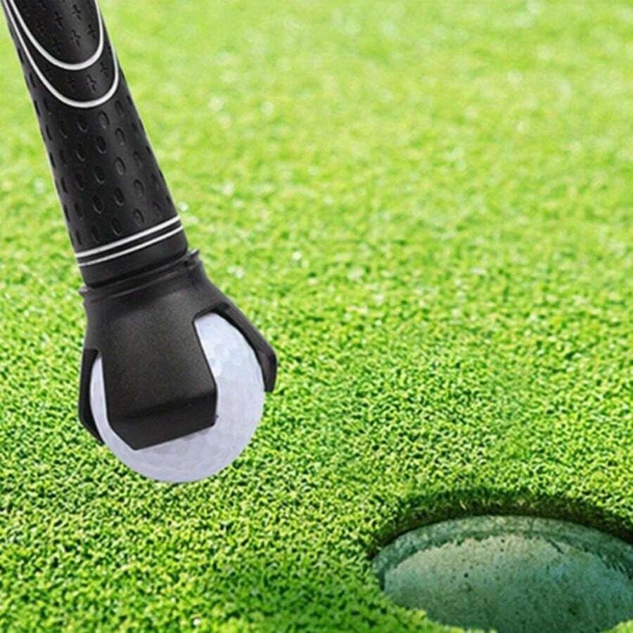 1PC Universal Rubber Golf Ball Picker Head, Portable Golf Club Accessory Ball Retriever, Non-Slip Silicone Golf Ball Pickup Tool, Suitable For Golf Course Green, Mini Golf Practice Range, Backyard Training, Indoor Golf Simulator; Thickened High Elasticity Wear-Resistant Soft Rubber Ball Picker Head, Claw-Shaped Structure, Securely Grips And Picks Up Standard Golf Balls From Grass, Sand Traps, And Water Hazards Without Slipping - Multicolor - View 1