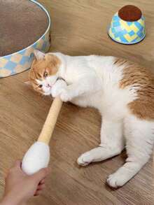 1pc Giant Catnip Chew Cat Toy, Soft Plush Kitten Chew Toy, Interactive Self-Play Pet Toy - Multicolor - View 7