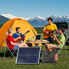 50W Home Solar Panel Kit, Optional Detachable Controller Set - Black - View 7