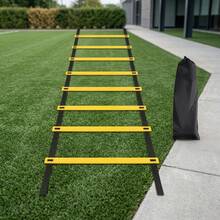 3-Meter 6-Section, 4-Meter 8-Section Agility Ladder, Speed Agility Training Ladder, Jump Rope Ladder, Rope Ladder, Speed Ladder, Detachable Portable Soccer Training - Multicolor - View 5