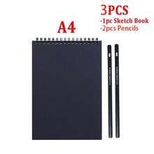 3pcs Sketchbook Set, Spiral Bound Drawing Notebook With 2 Sketching Pencils, 30 Sheets Of Acid-Free Art Paper, Creative Drawing Book For Artists And Beginners, Perfect Gift For Christmas, Easter And Special Occasions,Enhancing Creativity, Beautifully Designed - One Size Fits All - View 10