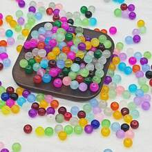 100pcs/8mm Smooth Round Beads Spacer Beads, Suitable For DIY Jewelry Making, Perfect For Bracelets And Necklaces, Decorative Beads, Smooth Round Beads, 24 Colors Available - Multicolor - View 30