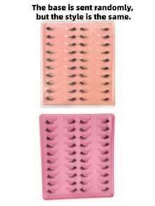 20 Pairs Half Eye False Eyelashes, 11mm Transparent Stem, Comfortable And Natural Long Fiber Lashes, Gift For Women And Girls (Suitable For Daily Makeup/Dating/Shopping), Essential For Back To School, Holidays And Festivals - Black - View 6