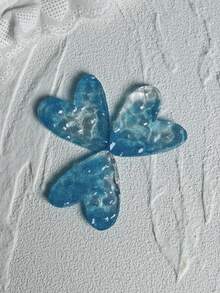 1 Buah Cetakan Silikon Berbentuk Hati dengan Efek Gelombang Air 3-in-1, Cetakan Resin Epoksi Kreatif untuk Liontin Perhiasan, Dekorasi Rumah / Cetakan Plaster Hadiah, Cetakan Pengecoran Kerajinan Tangan, Dekorasi Seni & Cetakan Silikon untuk Label Aromaterapi - 01-Cetakan silikon baki kelinci bertelinga lurus - View 7