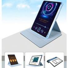 TenYide 360°旋轉透明壓克力保護殼，平板支架保護套，相容於IPad/GalaxyTab/LenovoTab/LenovoXiaoxin PAD/LenovoIdea Pad/MatePad/HonorPad/XiaomiPad/RedmiPad及其他平板型號，亦相容於IPad A16 2025、Air 11/13、M2/M3/M4/M5、Pro 11/13、Air 4/Air 5/Air 6/Air 7/Air8 10.9 吋 2022、第9代、第8代、第7代 10.2 吋、第5代、第6代 9.7 吋、第10代、第11代 10.9 吋 2021、Pro 11/12.9 吋、Mini6/Mini7 - 淺藍色 - 查看 3