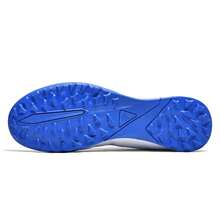 TF Studded Football Shoes, Suitable For Teens And Adults, Men And Women, Minimalist Design, Also Suitable For Students - Blue and White - View 7