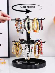 Crochet de porte-clés, article décoratif, petit pendentif, petit support d'affichage de poupée, support de rangement de perles fait main, support rotatif, support de rangement de bureau - Multicolore - Voir 2