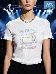 Women T-Shirts - 白色 - 查看 1