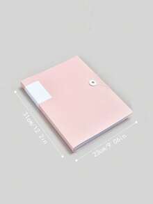 A4 Transparent Pocket Folder 30-Page Snap Closure Student Exam Paper Storage Bag Music Score Sheet Organizer Award Certificate Collection Binder Office Document File Holder Loose-Leaf Binder - Single Piece - View 2