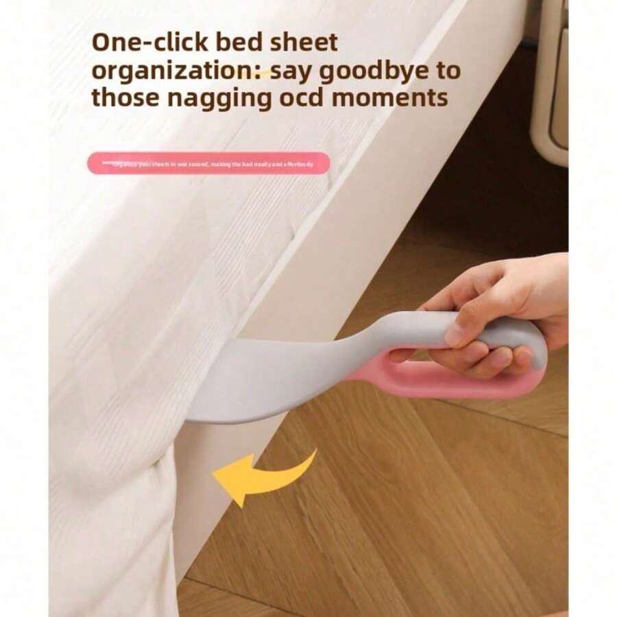 1pc Mattress Lifter Bed Sheet Fixing Clip, Effortless Bed Making Tool For Home Use - Grey - View 1