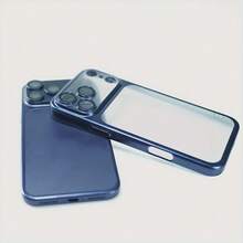 奢華透明磨砂 TPU 手機殼,相容 iPhone 18 Pro Max 18 Pro 17 Pro Max Air 16 15 14 13 12 11 Pro Max Plus,透明鏡頭保護,18 Pro Max 手機殼,軟邊防震,中性保護殼 - 深藍色 - 查看 7