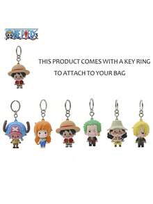 TOEI ANIMATION 1PC One Piece Officially Licensed Blind Box Random Cartoon Image Cute Surprise Car Keys Backpack Hanging Ornaments Collectibles Birthday Gift - Multicolor - View 5