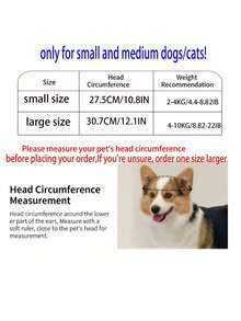 1pc Adjustable Dog Sun Hat, Cartoon Dog Embroidery Pattern - Suitable For Small Cats And Dogs, Pet Baseball Cap, Outdoor Sun Protection, Waterproof, Multiple Colors Available - Multicolor - View 4