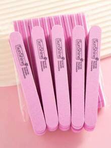 5/10/20/50pcs Oval Nail File Set, 0.47 Inch Thick Sponge Nail File For Gel Nails, Washable Double-Sided 100/180 Grit Polishing File - Multicolor - View 14