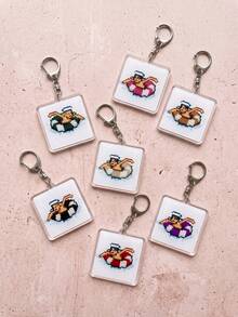 6pcs ARIRANG Acrylic Keychains, 2026 B-T-S K-Pop Friendship Bag Charms, Tour Merchandise, Concert Essentials, Tour Must-Haves, Fan Support Items, Fan Freebies, Perfect Decoration For Concert Bags, Perfect Gift For ARMY Fans, Party Favors - Multicolor - View 3