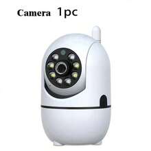 Home Wireless Security Camera 360° Panoramic Night Vision WiFi Phone Remote Control 1080P HD Smart Camera 2.4G WiFi Connection Two-Way Audio Infrared Night Vision Indoor Security Monitor - White - View 14