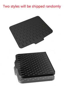 1/2pcs Anti Slip Kitchen Drainage Mat With Built-In Drainage System - Easy To Clean Surface, Suitable For Sinks, Refrigerators, And Drains -Practical, Easy And Fast To Use, Kitchen Essentials,Kitchen Accessories(The Style Will Be Shipped At Random) - Multicolor - View 8