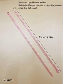 Colorful Crystal Straight Knitting Needles, 4.0-10.0mm Multiple Sizes Available, Polished Smooth Needle Body, Easy For Beginners To Operate, Home Stress Relief DIY Knitting Tool, Specifically Designed For Knitting Scarves, Sweaters, Shawls, Essential Yarn Craft Tool For Home Knitting Enthusiasts And Beginner Knitters - Crystal Knitting Needle - View 11