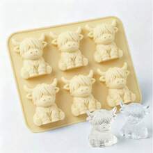 3D Cute Cow Shaped Silicone Tray, Suitable For Whiskey Cocktails And Baking, Also For Easter And Holiday Decor - Multicolor - View 12